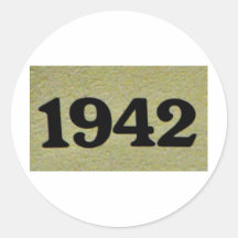 Línea 1942 pegatina redonda