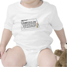 Línea arte de espectro de ZX Camiseta