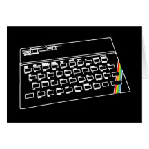 Línea arte de espectro de ZX Tarjeta