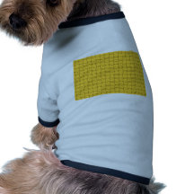 Línea arte - TAZAS - negro en amarillo Ropa De Mascota