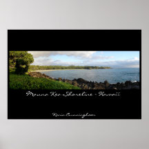 Línea de la playa de Mauna Kea Posters