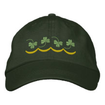 Línea del trébol gorras de beisbol bordadas