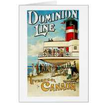 Línea ~ Liverpool del dominio a Canadá Felicitación
