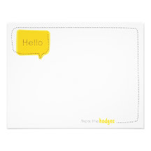 Línea Notecard plano de la abeja Anuncios Personalizados