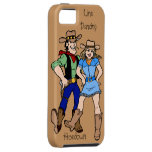 Línea occidental hoedown del país del baile iPhone 5 Case-Mate cárcasas
