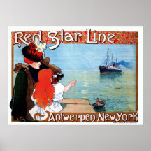 Línea roja Amberes-Nuevo anuncio de la estrella de Poster
