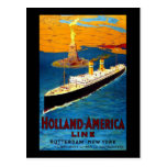 Línea Rotterdam Nueva York de Holanda América Tarjetas Postales