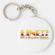 ¿Línea!? (Texto solamente) Llavero