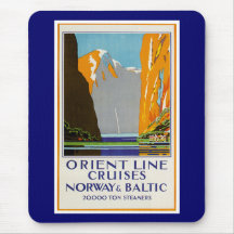 Línea travesías Noruega y vintage báltico de Orien Alfombrillas De Raton