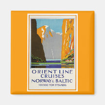 Línea travesías Noruega y vintage báltico de Orien Imanes