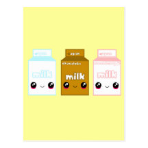 Línea triple de la leche de Japón del tabú Postal