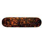 Líneas abstractas - naranja monopatín personalizado
