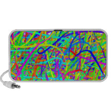Líneas coloreadas locas altavoz del Doodle