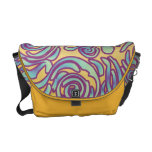 Líneas Curvy la bolsa de mensajero de la púrpura d Bolsa De Mensajeria