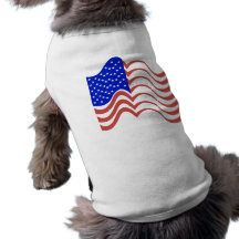 Líneas onduladas bandera ropa de perros