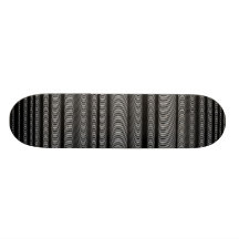Líneas onduladas negras - en blanco tabla de patinar