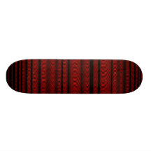 Líneas onduladas negras - en rojo tablas de skate