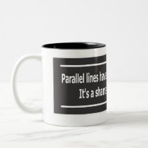 Líneas paralelas taza de café