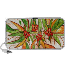 Linha de Produtos Flores Tropicais Caixinha De Som Portátil