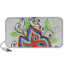 Linha Flor Tatoo Caixinhas De Som Para Pc