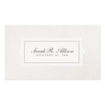 Lino elegante del beige del estilo de la placa del tarjeta de visita