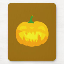 Linterna de Fanged Jack-o espeluznante ' Alfombrilla De Ratón