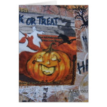 Linterna de Halloween Jack O Tarjeton