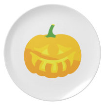 Linterna de Jack-o dentudo sonriente ' Plato Para Fiesta