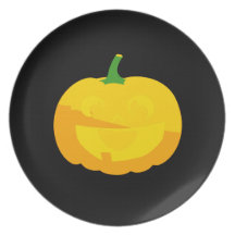 Linterna de Jack-o enorme de la sonrisa ' Plato Para Fiesta