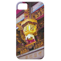Linterna tallada fuera de un templo, Singapur iPhone 5 Case-Mate Cobertura