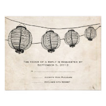 Linternas negras del vintage que casan la invitaci