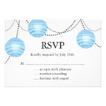 Linternas RSVP en azul Comunicado Personal