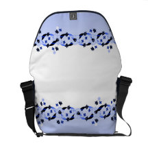 Lío del carrito de las cintas y de las flores de a bolsas messenger