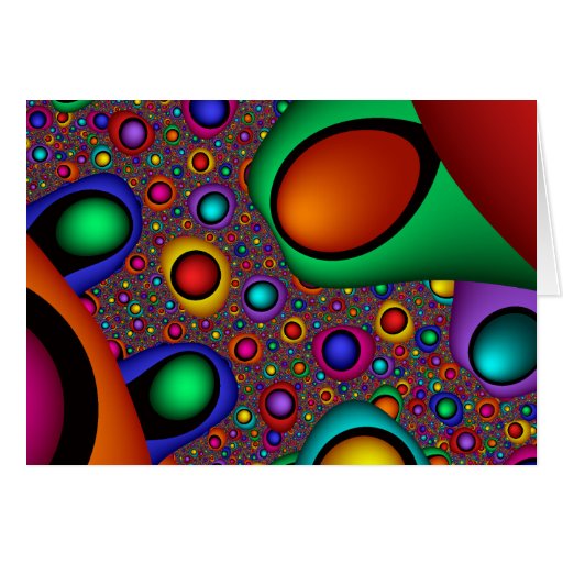 líquido - fractal felicitación