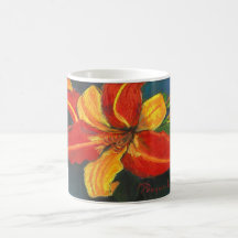 Lirio anaranjado tazas
