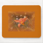 Lirio de día anaranjado Mousepad Alfombrilla De Raton