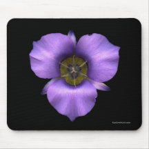 Lirio de Mariposa Mousepad, negro