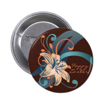 Lirio de pascua en azul pin
