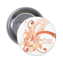 Lirio de pascua en naranja pins