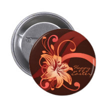 Lirio de pascua en rojo pins