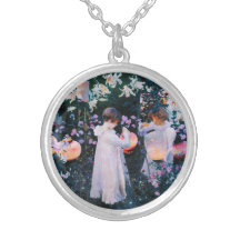 Lirio del lirio del clavel de John Singer Sargent  Pendientes