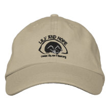 Lirio y esperanza en guarida - oscuridad gorra de béisbol