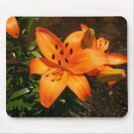 Lirios anaranjados Mousepad Tapetes De Raton