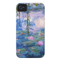 Lirios de agua 1 iPhone 4 Case-Mate cárcasa