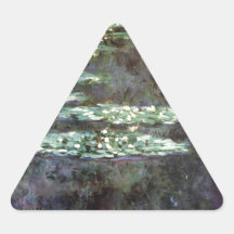 Lirios de agua calcomania triangulo personalizadas