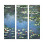 Lirios de agua, Monet, flores del impresionismo de Impresiones En Lienzo Estiradas