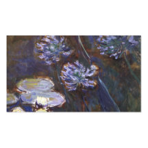 Lirios de agua y Agapanthus - Claude Monet Plantillas De Tarjeta De Negocio