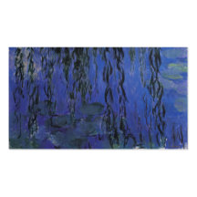 Lirios de agua y ramas del sauce que llora - Monet Plantilla De Tarjeta Personal