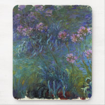 Lirios de la joyería de Claude Monet Tapete De Ratones