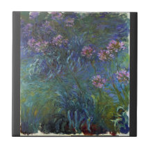 Lirios de la joyería de Claude Monet Tejas Ceramicas